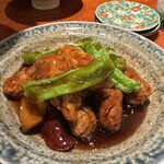 瀧谷飯店 - きなこ豚の黒酢酢豚