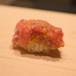 鮨 めい乃 - あらい時代からのおはぎはさっぱりと仕上げて「めい乃流」