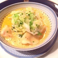 横濱元町 霧笛楼 - 2013.12.  オマール海老のラビオリとそのソース 冬の温野菜と共に サフラン風味