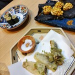 浅草 ASA虎 - 涙巻き・白子焼き・鰯梅肉天ぷら(タベカケ)