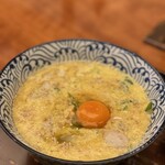 棊子麺茶寮 いしこん - 中心に名古屋コーチンの卵黄