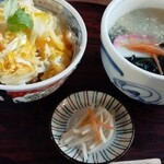 うどん処 やまき醤油蔵 - 料理写真:カツ丼とミニかけうどん