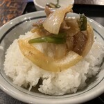 Kaizoku - 豚バラ生姜焼き、ライス