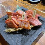 Yakiniku Niku Terasu - 銘柄和牛 3点盛り①　3,980円