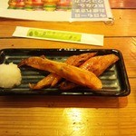Mekikinoginji - 鮭はらすの炙り焼（418円）