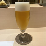 Kagurasaka Sushi Kimoto - 生ビール