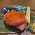 レモン&ガーリック レストラン サワー&ビー - 宮古牛とたっぷりイクラの贅沢にくら寿司