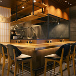 うなぎ四代目菊川 - カウンター席