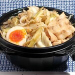 男のラーメン 鴫野 わっしょい 改 - 料理写真:黒醬油だんじり盛り