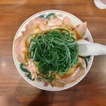 Ramen Kairikiya - 特製醤油肉入りラーメン・九条ネギトッピング