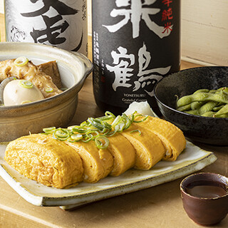 We also have a full menu that goes well with alcohol, such as Fried food and dishes made with dashi soup.