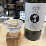 天ぷら はせ川 - 田酒の米焼酎なんです