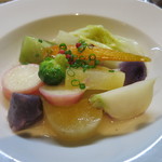 ヴァンダンジュ - 佐久、池田さんが作った野菜のサラダ