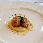 トラットリア・アルベロ - 真鯛の白子　アンチョビソース