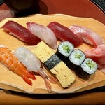 しほう田 - にぎり鮨ランチ … ¥1,300円（税込）