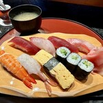 しほう田 - にぎり鮨ランチ … ¥1,300円（税込）