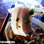 田舎うどん てつ - 2013年12月　大きな豚バラ