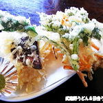 田舎うどん てつ - 2013年12月　天ぷら