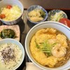 Manzou Soba Ohariya - 平日限定 小海老の天ぷらと玉子とじ蕎麦(ゆかりご飯) ¥1,200-