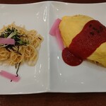 Pomu No Ki - オムパスタ アップ！（桜大根はパスタの上にあるべき？！）