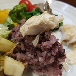 キッチン ブルー グローブ - 再びポワレを乗せる