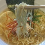定食 馬乃米 - 麺上げ