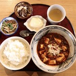 Mapo tofu set meal