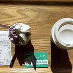 カフェ＆アウトレット　カフェ・サンラヴィアン - ジェラートW¥500内、ホットカプチーノ¥250内