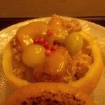 はらまさ - あんかけ白子天ぷらをゆずに