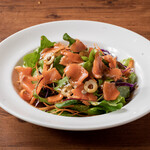 smoked salmon and olive salad