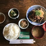 常衛門食堂 - 鶏からおろしポン酢定食¥1150 唐揚げが美味い。プリプリでジューシーで薄めの味。