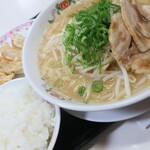 餃子の王将 - 餃子の王将ラーメン（大盛）＆餃子＆ライス