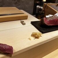 牛肉寿司 きんたん - ハツ！大きかった さすが牛