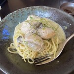 しげ老鮨 - 牡蠣の青のりパスタ