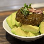 たぴおか食堂 - アテ② 「アボカドのりわさび」 のりわさびがお酒に合うーー　　そして、ヘルシーーーぃ