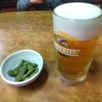 あらかわ食堂 - 生ビール 550円