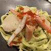 鎌倉パスタ - ◉ やまや熟成明太子と帆立ズワイ蟹の
　　ジェノベーゼパスタ　1,749円（税込）
