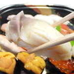 札幌市場めし　まるさん亭 - おまかせ　２人前で５０００円　ホッキ　【　２０１３年１２月　】