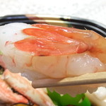 札幌市場めし　まるさん亭 - おまかせ　２人前で５０００円　ぼたん海老　【　２０１３年１２月　】