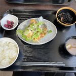 津のものキッチン - 「日替わり定食：さばの竜田揚げおろしポン酢」