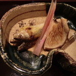 北新地 弧柳 - 魚肴：本モロコの土佐酢焼き