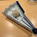 銀座 しのはら - 雪まぐさ　つくね芋　薄い豆