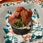 銀座 しのはら - 太巻き　中とろ　べったら漬け　胡瓜