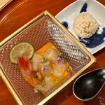 銀座 しのはら - 追加　牡丹海老の紹興酒漬け