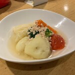 はなしのぶ - 野菜の煮物、鶏そぼろ