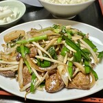 中華料理　幸莱 - レバニラ+ご飯セット