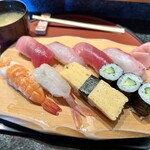 しほう田 - にぎり寿司ランチ…1100円(税込)※2024年より1300円(税込)