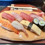 しほう田 - にぎり寿司ランチ…1100円(税込)※2024年より1300円(税込)