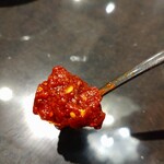朝鮮飯店 荒牧店 - これ、コチュジャンではない。何ていうんだろう