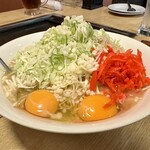 舞留土 - しょうがもんじゃ＋大盛り…500円＋100円